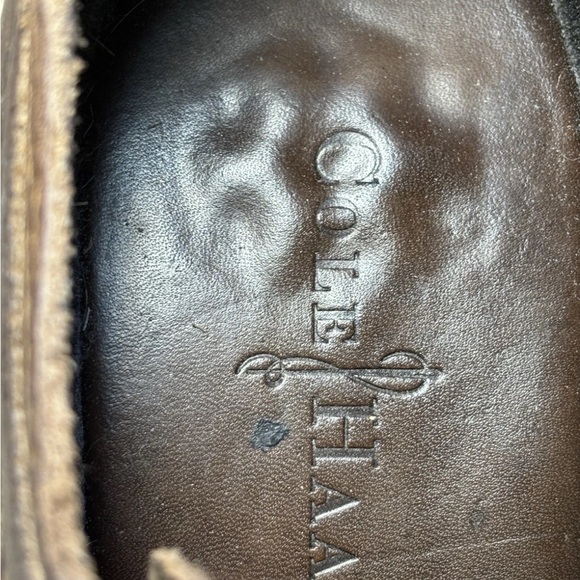 Cole Haan Distressed Brown Leather Derbys - Picture 4 of 9